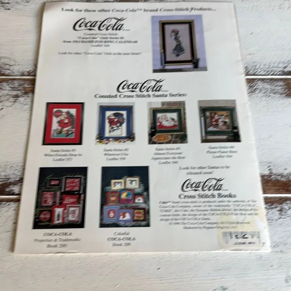 Pattern coca-Cola girl series #2 Crosstitch
